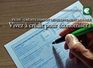 Le crédit d'impôt développement durable