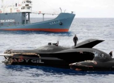 L'Ady Gil navire de Sea Shepherd coulé