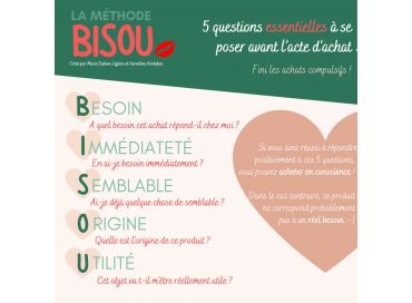 Minimalisme : adoptons la méthode BISOU avec Nouveaux-Consos 