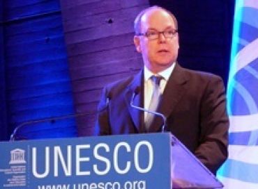 Le Prince Albert II de Monaco à l'Unesco à l'occasion de la Journée Mondiale de l'Océan