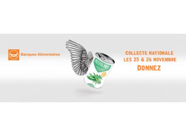 Collecte de la Banque Alimentaire les 25 et 26 Novembre 2016