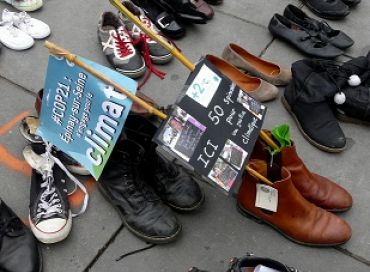 Des chaussures pour la Marche pour le Climat