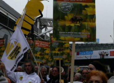 Manifestation au salon de l'agriculture