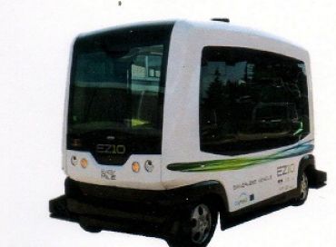 Un minibus électrique sans chauffeur...